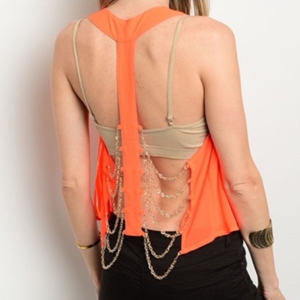 Orange Sexy Top